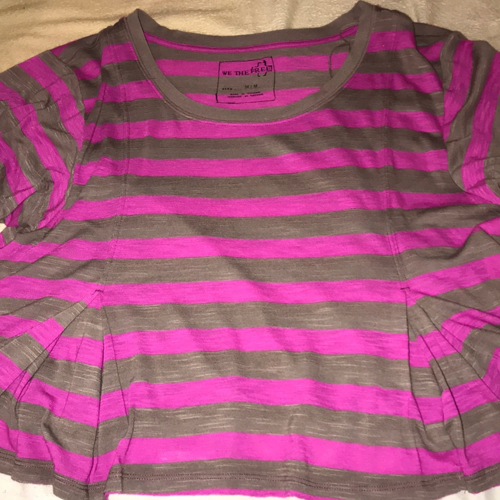 Free People Striped Tee